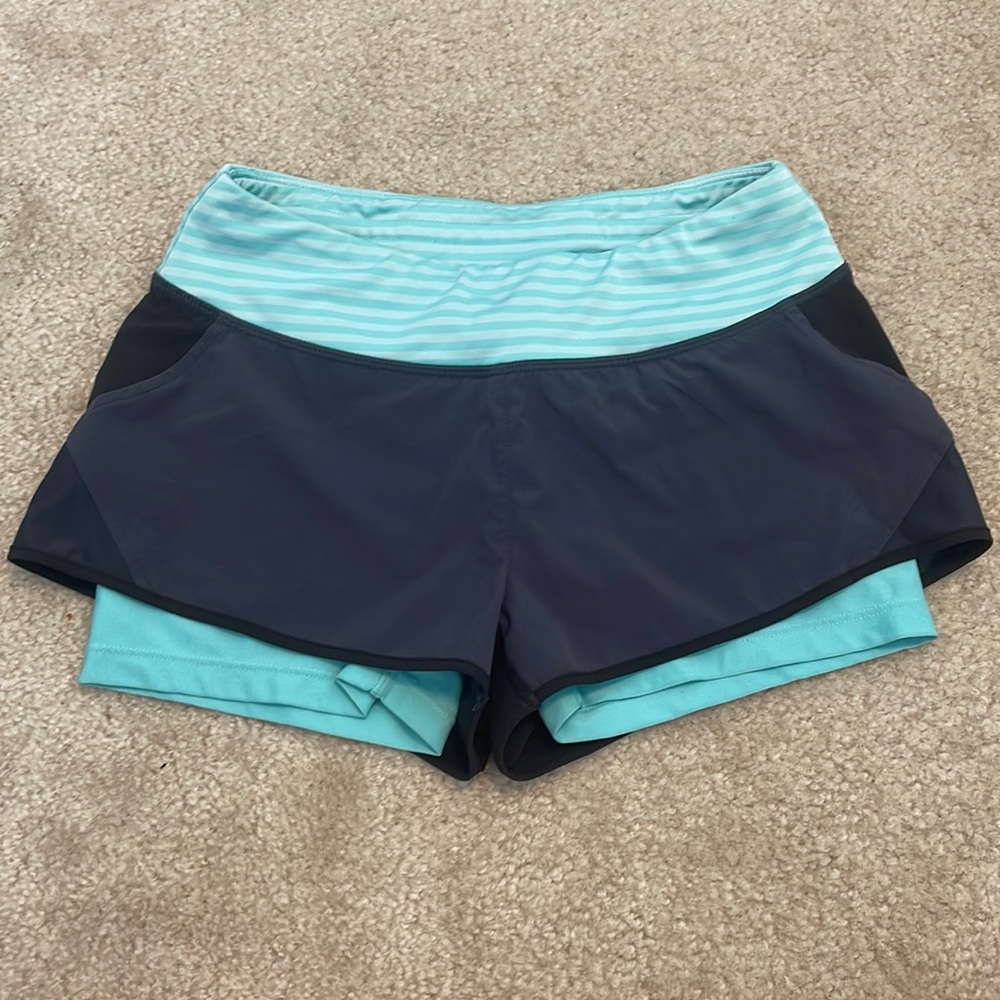 MPG - Blue and Grey Running Shorts